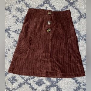 Derek Heart Corduroy Mini Skirt - Small